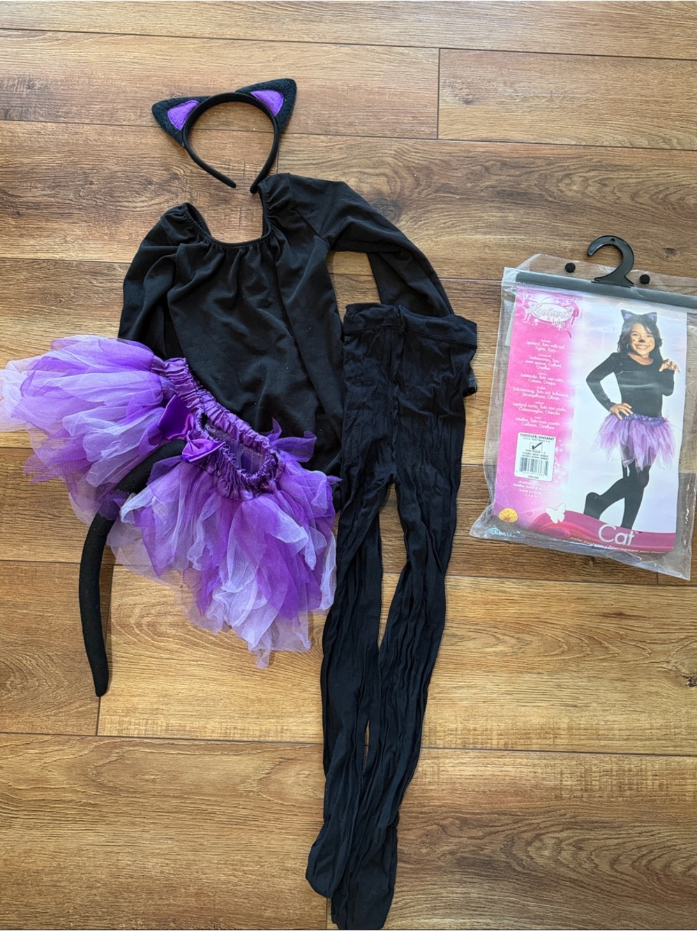 Toddler Girl Purple Cat Costume
